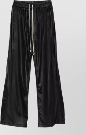 Rick Owens wide leg shiny tailored button trousers