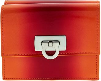 Ferragamo Gancini Buckle Leather Wallet