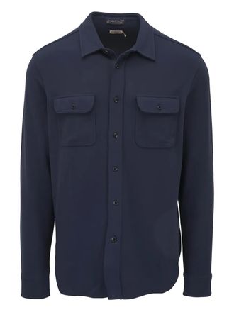 Faherty buttoned pocket shirt - Blue