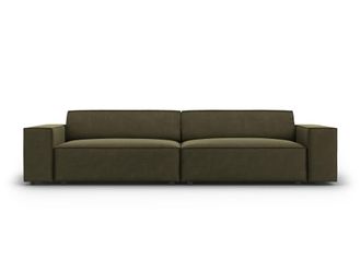 MICADONI Sof&aacute; 4 plazas de terciopelo verde
