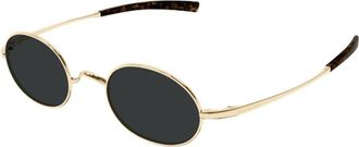 Saint Laurent Eyewear SL948T Oval Metal Frame Sunglasses - Gold
