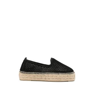 Maneb&igrave; Mesh Espadrilles - Dames - Espadrilles - Zwart - 37 EU - Katoen - Schoenen