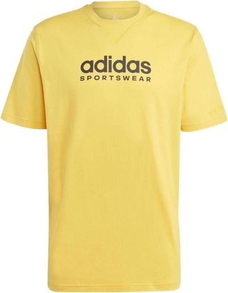 adidas All SZN Graphic T-Shirt Asia Sizing Yellow Black IC9818