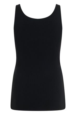 Toteme Ribbed Viscose Tank Top - Black