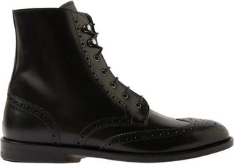 Scarosso Stefania Boots - Dames - Enkellaarsjes - Zwart - 37 1/2 EU - Leer - Schoenen