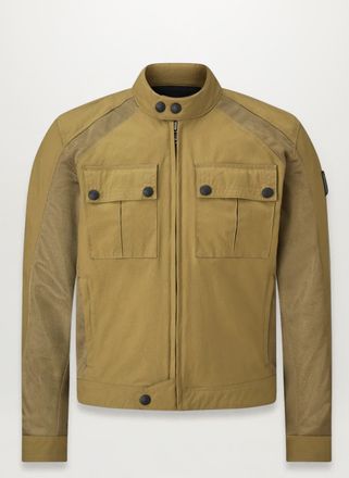Belstaff Temple Motorcycle Jacket Mens Technical Nylon Belstaff Olive Size 2XL