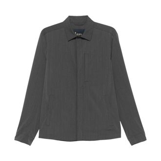 Herno Light Jackets, male, Gray, Size: S Shirt-cut Jacket
