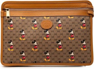 Gucci Pre-owned Gucci Disney Micro GG Supreme Mickey Mouse Clutch Ladies X40K31DVBTZCDTN3