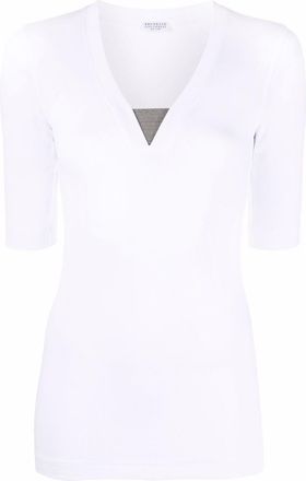 Brunello Cucinelli Katoenen V-hals Trui