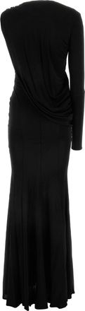 ADĀMO Andrea Adamo Black Viscose Abiti Lunghi Dress