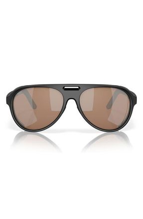 Costa 59mm Polarized Pilot Sunglasses in Black/Copper Silver at Nordstrom