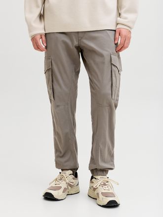 Jack & Jones Cargohose JACK & JONES JPSTPAUL JJFLAKE CARGO NOOS, Herren, Gr. 29, L&auml;nge 34, falcon, Web, Obermaterial: 98% Baumwolle, 2% Elasthan, unifarben, regula