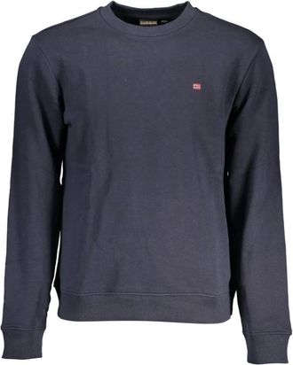 Napapijri Blauwe Katoenen Heren Trui - Heren - Sweatshirts - Blauw - M - Katoen - Hoodies & sweatvesten