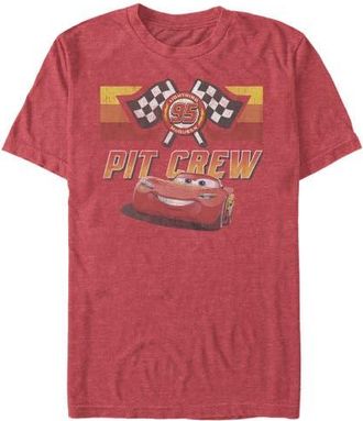 Cars Mens Cars Pit Crew Team Graphic Tee in Red Heather at Nordstrom, Size Xx-Large