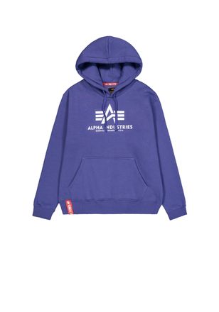 Alpha Industries Hoodie ALPHA INDUSTRIES Basic Hoodie BL, Herren, Gr. XXL, lila (night lila), Obermaterial: 80% Baumwolle, 20% Polyester, regular fit, Sweatshirts Hood