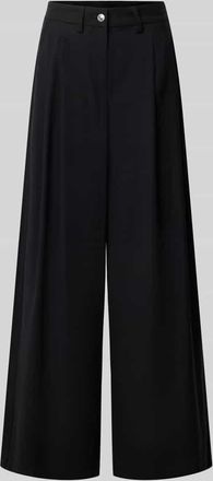 M.A.C Hose aus Viskose-Mix mit weitem Bein in BLACK, Gr&ouml;&szlig;e 36/30