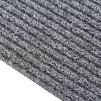 Berkfield Home Dirt Trapper Carpet Runner 100x350 cm Grey | Size: 100 cm diameter
