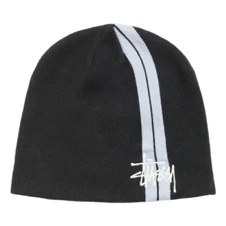 St&uuml;ssy Double Stripe Skullcap Black 1321272-BLAC