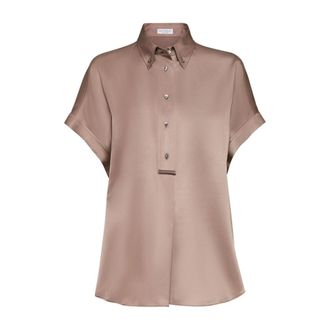 Brunello Cucinelli Brunello Cucinelli, Shirts, female, Brown, Size: L Brown Shirt Collection