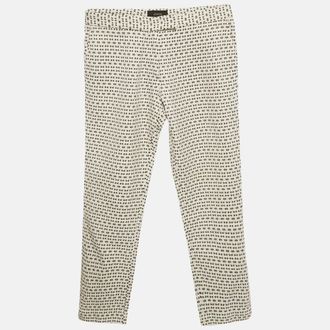 Joseph Black/white Patterned Cotton Pants