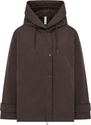 Duno Cynia Hooded Jacket - Dames - Zomerjassen - Bruin - L - Katoen - Jassen