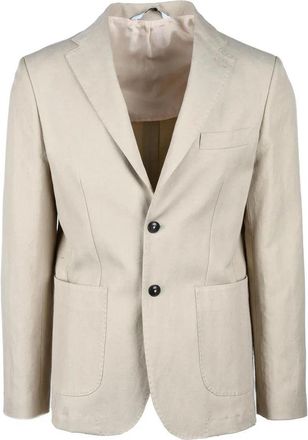 Bottega Martinese Cotton Tailored Jacket - Beige