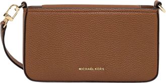 Michael Kors Bryant Small Pebbled Leather Convertible Pochette - Dames - Schoudertassen - Bruin - ONE Size - Leer - Tassen