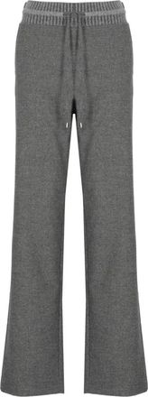D.exterior Pantalones de Lana con Cord&oacute;n - Trousers - Mujer - Gris - XS