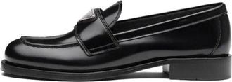 Prada (WMNS) PRADA SS22 Unlined brushed leather loafers Black 1D238M_055_F0002_F_020