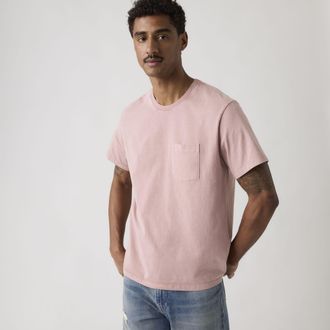 Levi's Essential Pocket Tee - Mens - XL - Pink / Garment Dye Woodrose