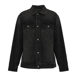 AllSaints Jassen, Heren, Zwart, L, Denim, Castleford Denim Jacket