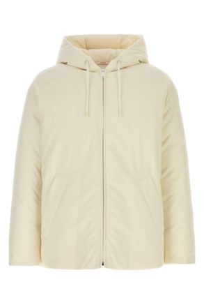 Valentino Garavani Ivory Wool Blend Padded Jacket
