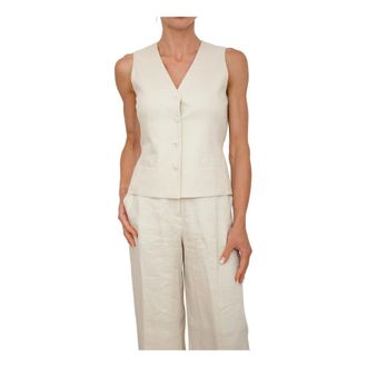Max Mara Dames, Jassen, Beige, Maat: L