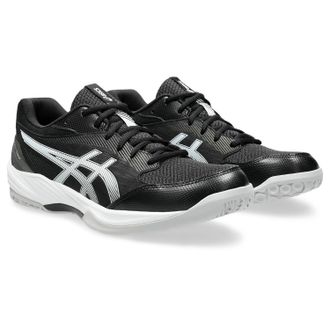 Asics Hallenschuh ASICS GEL-TASK 4, Herren, Gr. 42,5, schwarz-weiss (schwarz, wei&szlig;), Synthetik, Textil, Schuhe Hallenschuh, f&uuml;r Hallensport