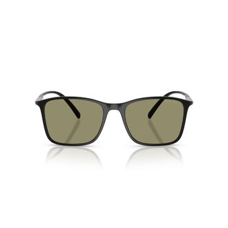 Giorgio Armani 0ar8231u Rectangular Frame Sunglasses with Olive Green Lenses