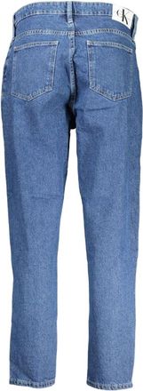 Calvin Klein Button-Up Cotton Jeans - Blue