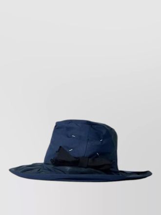 Maison Margiela hat wide brim decorative bow detail