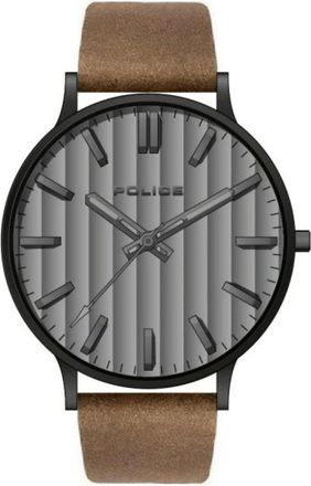 Police Tasman Horloge - Heren - Accessoires - Bruin - Maat: ONE Size Leer