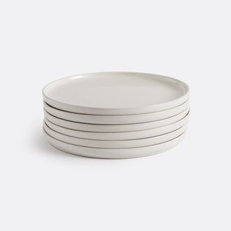 La Redoute Interieurs Set van 6 gespikkelde dessertborden van steengoed, Tecka