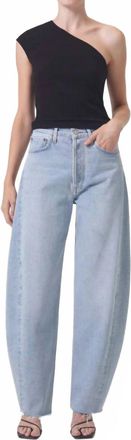 A Gold E Luna High Rise Pieced Taper Jeans In Void