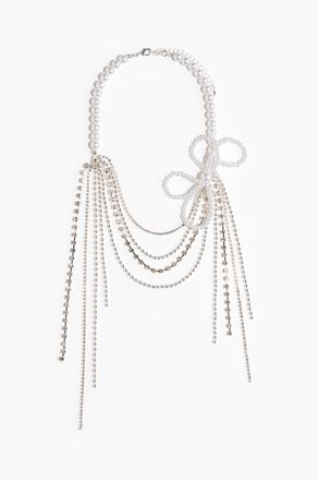 H&M Mehrreihige Halskette - Silberfarben/Weiss