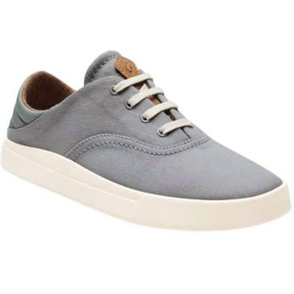 Olukai Womens Kohu Lace Up Sneakers In Mist Grey