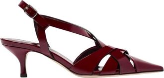 Scarosso Clio Burgundy Patent - Dames - Sandalen met hakken - Rood - 38 EU - Schoenen