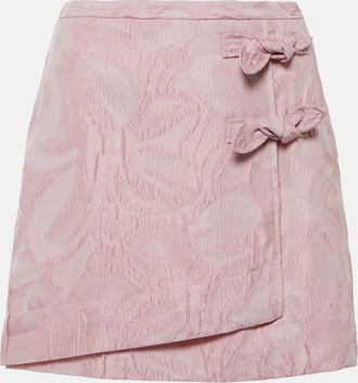 Ganni Jacquard wrap skirt