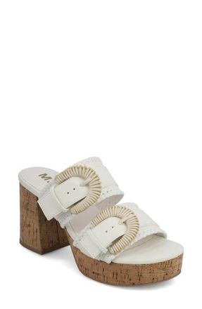 Mia Rebekah Slide Sandal in White at Nordstrom, Size 7.5