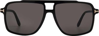 Tom Ford Kemp Smoke Navigator Mens Sunglasses FT1177 01A 59