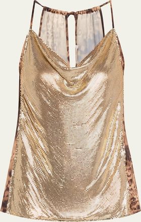 Ramy Brook Cintia Chainmail Tank Top