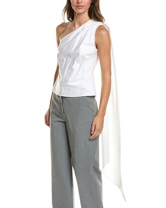 Toccin Vik One-Shoulder Cascade Top