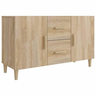 Berkfield Home Sideboard Sonoma Oak 100x36x60 cm Engineered Wood in Light Tan | Size: 100 x 36 x 60 cm