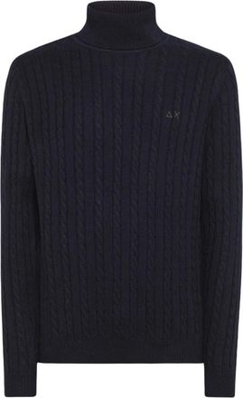 Sun 68 Turtleneck Truien - Heren - Coltruien - Blauw - L - Truien & Vesten